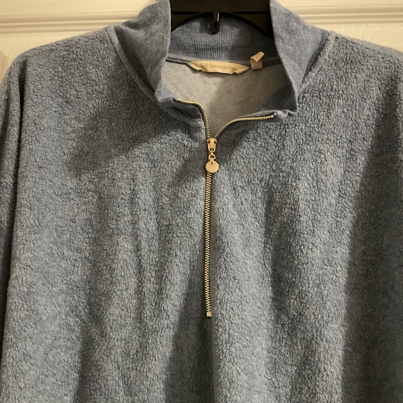 Women’s Soft Surroundings Adalyn Pullover 1/4 Zip Tunic, XL - Picture 3 of 4